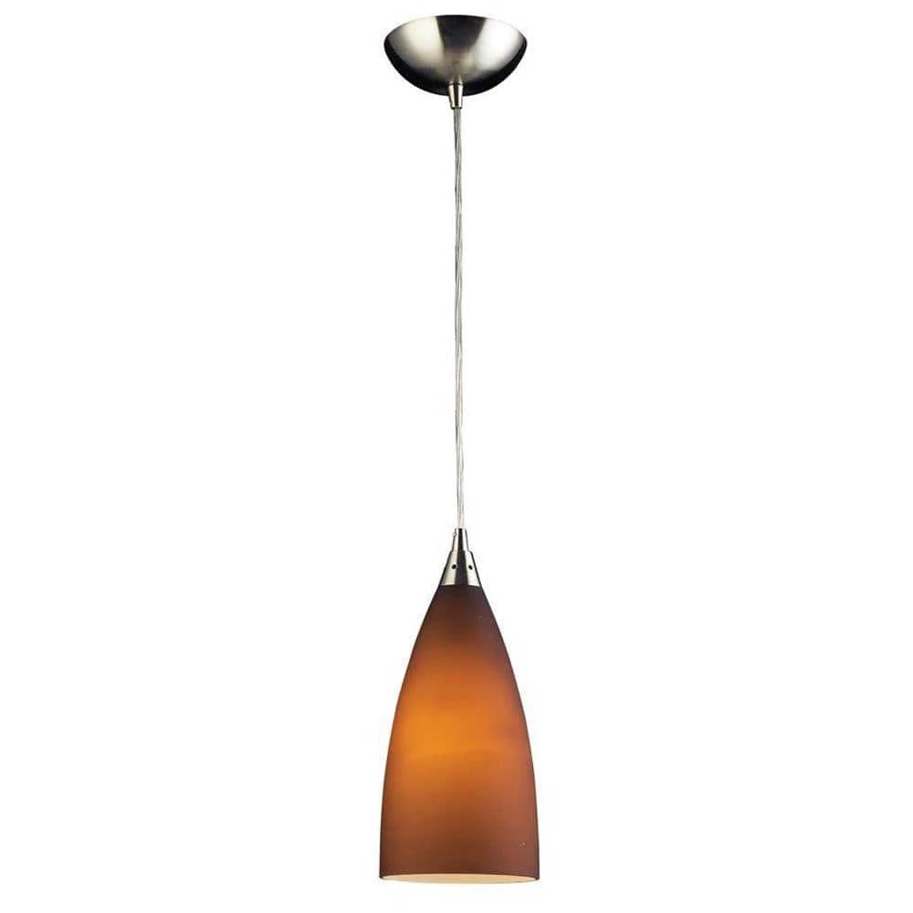 Vesta 1-Light Satin Nickel Ceiling Pendant by Titan Lighting 3 Vesta 1-Light Satin Nickel Ceiling Pendant by Titan Lighting