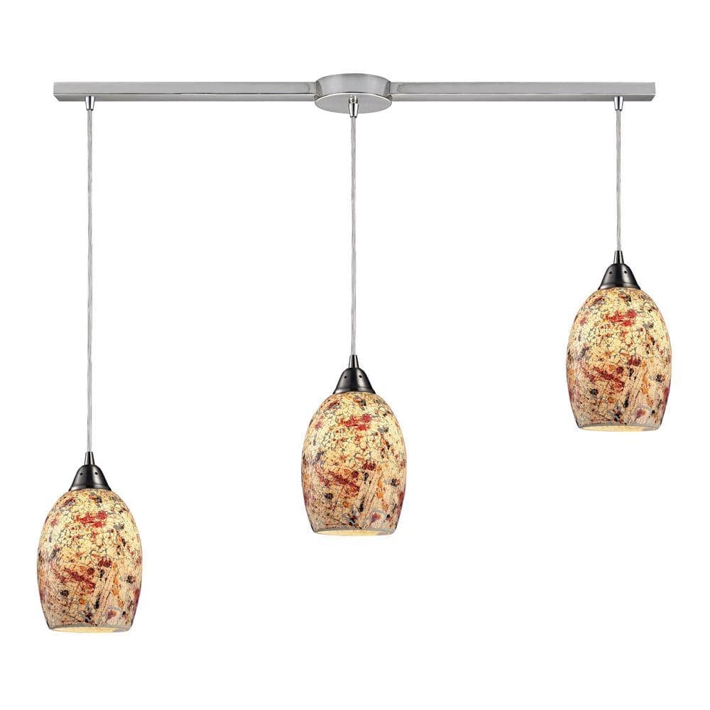 Avalon 3-Light Satin Nickel Ceiling Mount Pendant by Titan Lighting 3 Avalon 3-Light Satin Nickel Ceiling Mount Pendant by Titan Lighting