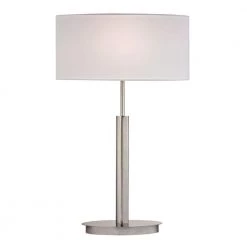 24 in. Satin Nickel Port Elizabeth Table Lamp by Titan Lighting