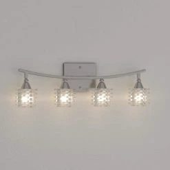 Matrix 4-Light Satin Nickel Bath Bar Light by Titan Lighting -Titan Lighting sale2022 satin nickel titan lighting vanity lighting tn 6070 d4 1000