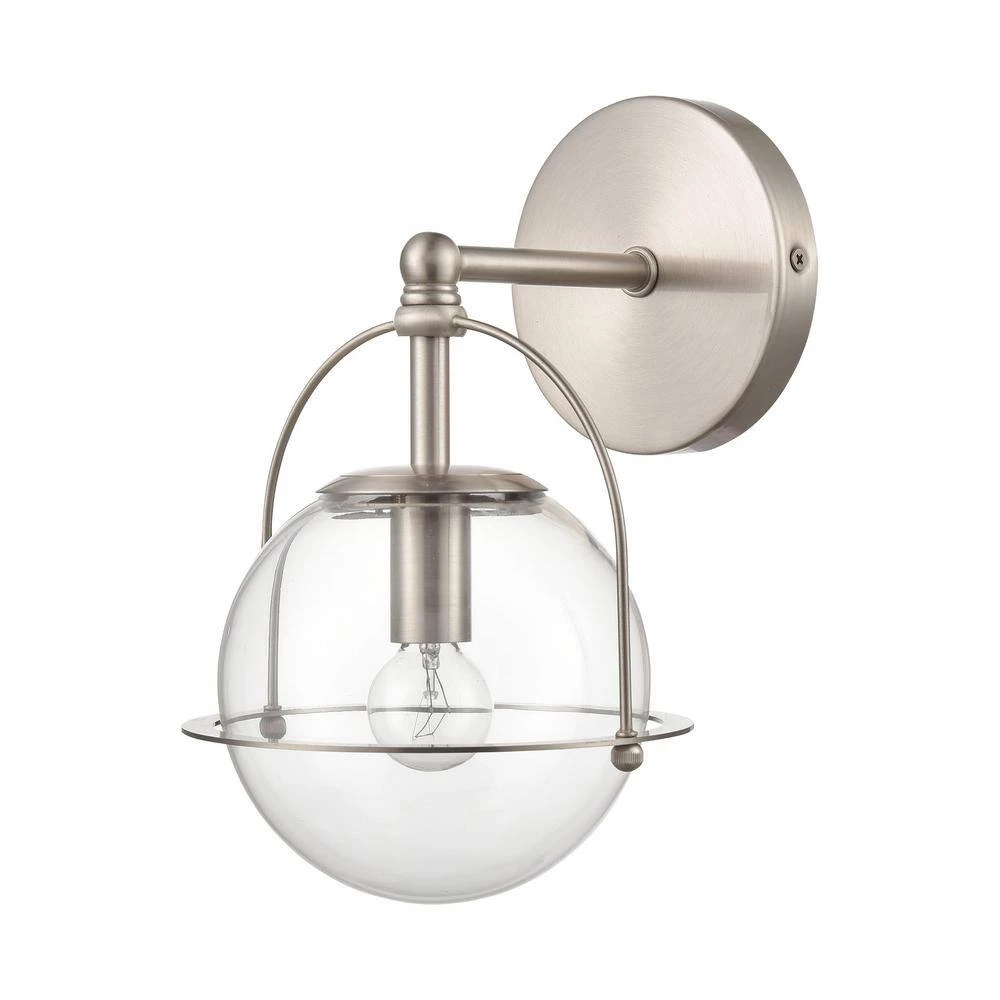 Langford 6 in. 1-Light Satin Nickel Vanity Light by Titan Lighting 4 Langford 6 in. 1-Light Satin Nickel Vanity Light by Titan Lighting - Image 2