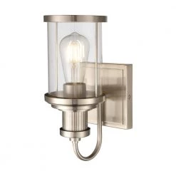 Millburn 5 in. 1-Light Satin Nickel Vanity Light by Titan Lighting -Titan Lighting sale2022 satin nickel titan lighting vanity lighting tnvl 066210617 4f 1000