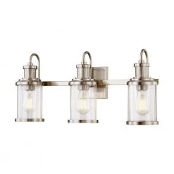 Millburn 24 in. 3-Light Satin Nickel Vanity Light by Titan Lighting
