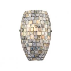 Capri 1-Light Satin Nickel Wall Sconce by Titan Lighting