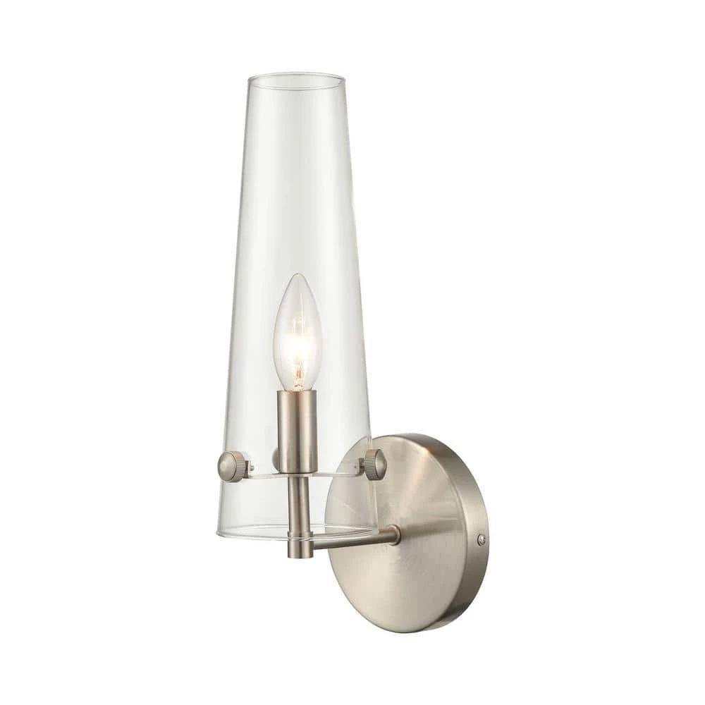 Valante 1-Light Satin Nickel Wall Sconce by Titan Lighting 3 Valante 1-Light Satin Nickel Wall Sconce by Titan Lighting