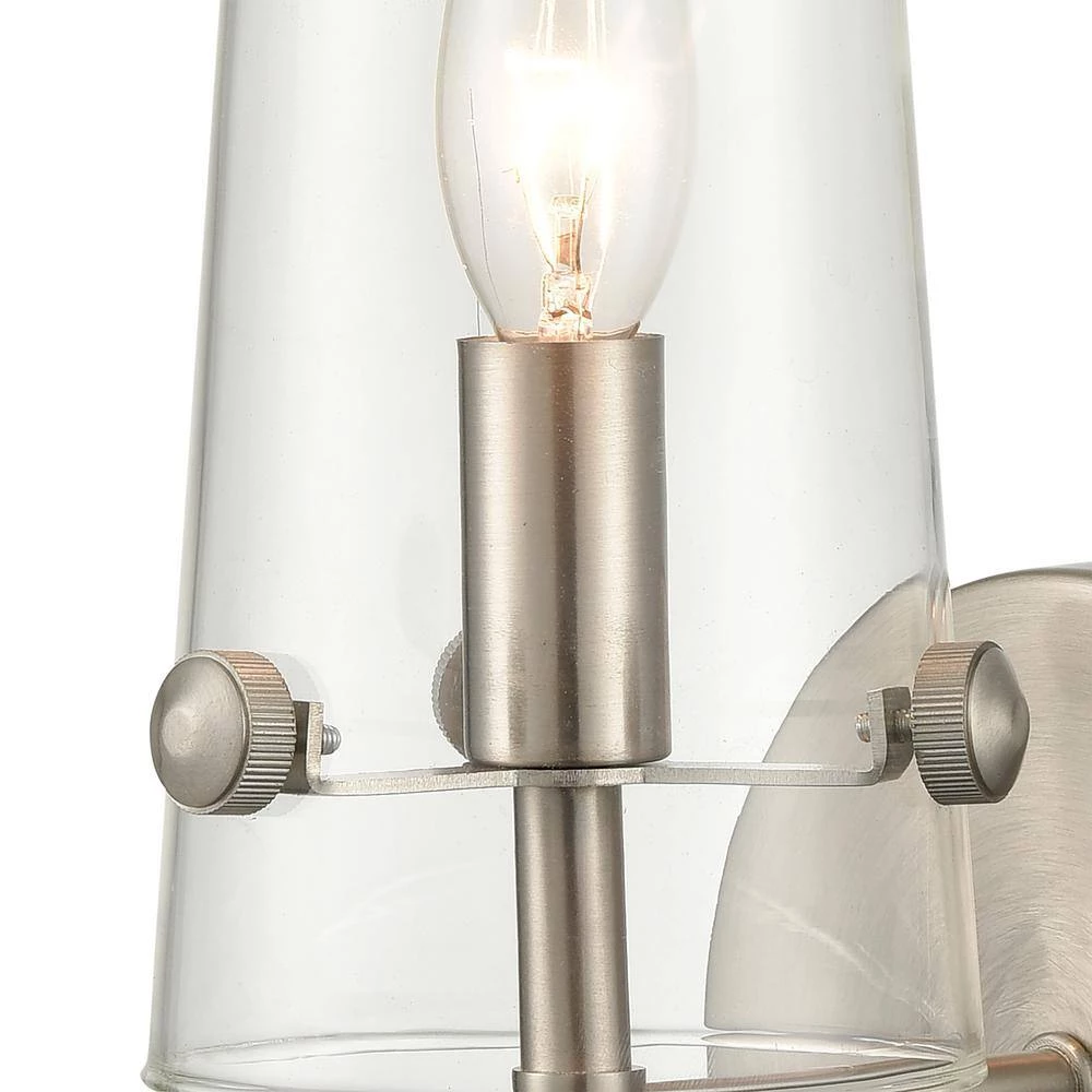 Valante 1-Light Satin Nickel Wall Sconce by Titan Lighting 4 Valante 1-Light Satin Nickel Wall Sconce by Titan Lighting - Image 2