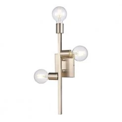 Attune 3-Light Satin Nickel Wall Sconce by Titan Lighting