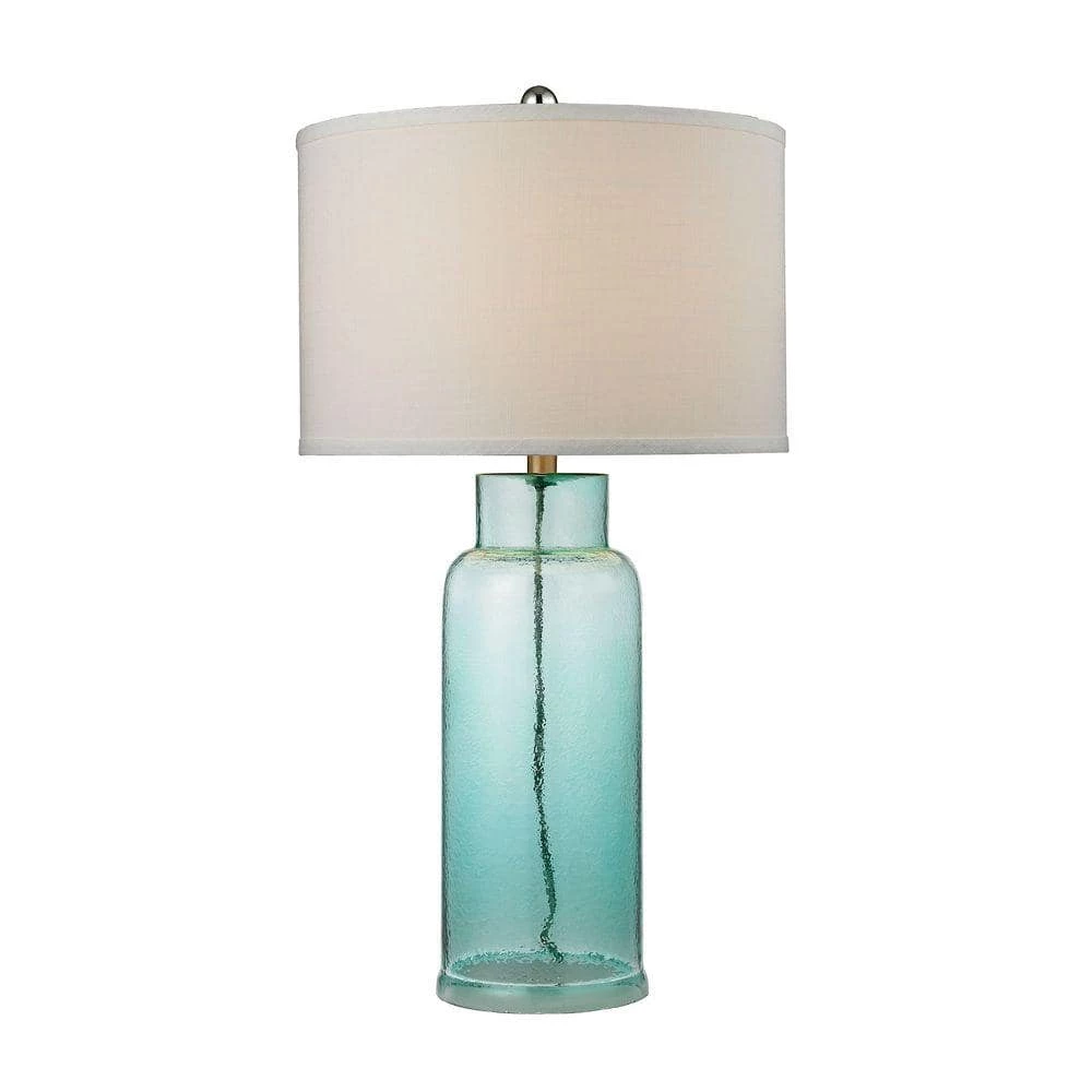 30 in. Seafoam Green Glass Bottle Table Lamp by Titan Lighting 3 30 in. Seafoam Green Glass Bottle Table Lamp by Titan Lighting