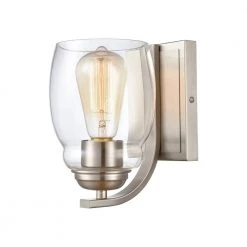 1 Light Brushed Nickel Wall Sconce by Titan Lighting