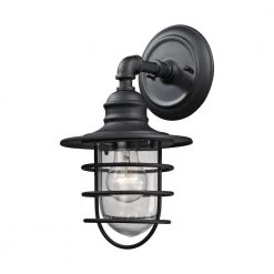 Vandon 1-Light Charcoal Outdoor Wall Sconce by Titan Lighting