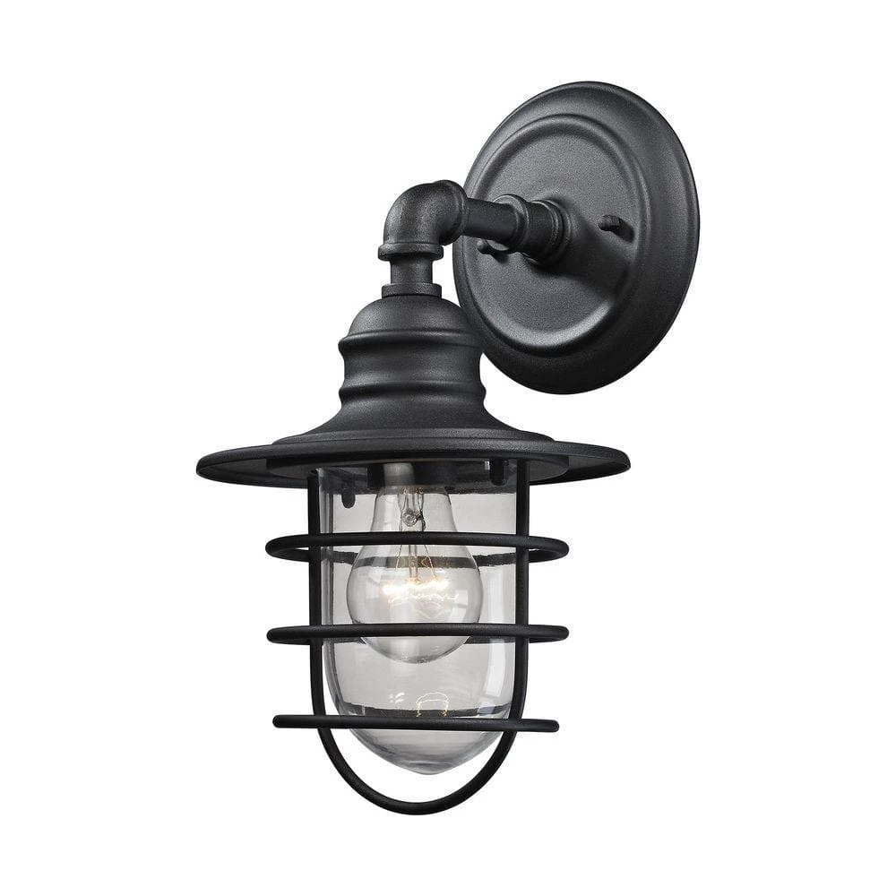 Vandon 1-Light Charcoal Outdoor Wall Sconce by Titan Lighting 3 Vandon 1-Light Charcoal Outdoor Wall Sconce by Titan Lighting