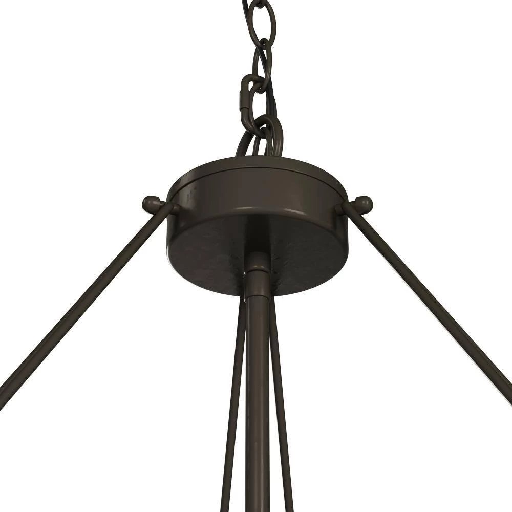 Ethan 3-Light Tiffany Bronze Chandelier by Titan Lighting 6 Ethan 3-Light Tiffany Bronze Chandelier by Titan Lighting - Image 4