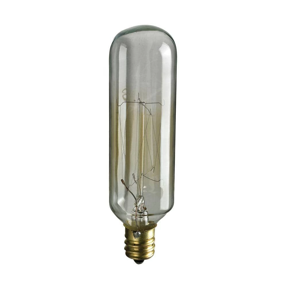 Ogden Collection 40-Watt Incandescent T6 Candelabra Filament Light Bulb - Vintage Style Light Bulb by Titan Lighting 3 Ogden Collection 40-Watt Incandescent T6 Candelabra Filament Light Bulb - Vintage Style Light Bulb by Titan Lighting