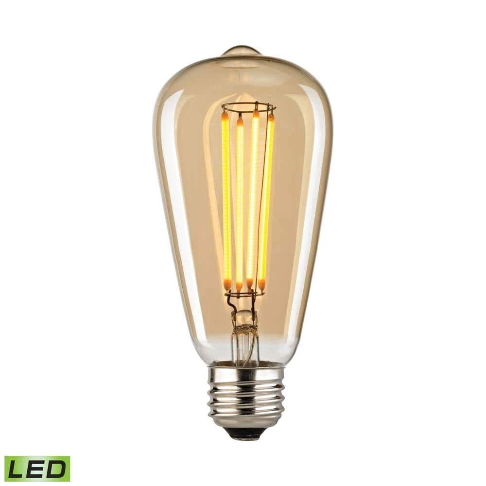 Filament Medium LED Bulb With Light Gold Tint by Titan Lighting 4 Filament Medium LED Bulb With Light Gold Tint by Titan Lighting - Image 2