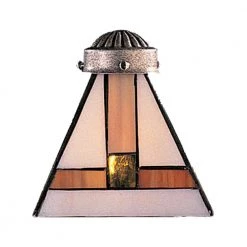 Mix-N-Match 1-Light Multicolor Tiffany Glass Shade by Titan Lighting