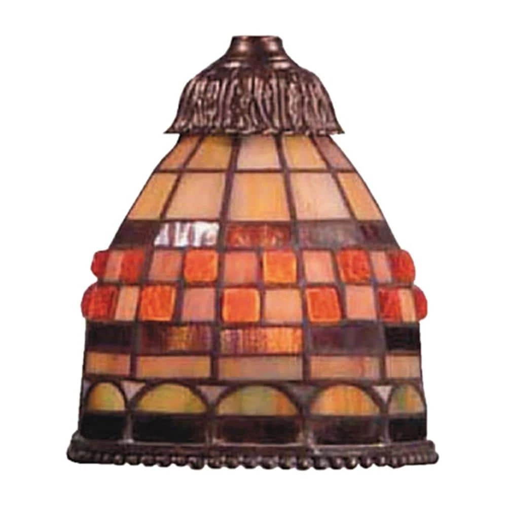 Mix-N-Match 1-Light Jewelstone Tiffany Glass Shade by Titan Lighting 3 Mix-N-Match 1-Light Jewelstone Tiffany Glass Shade by Titan Lighting