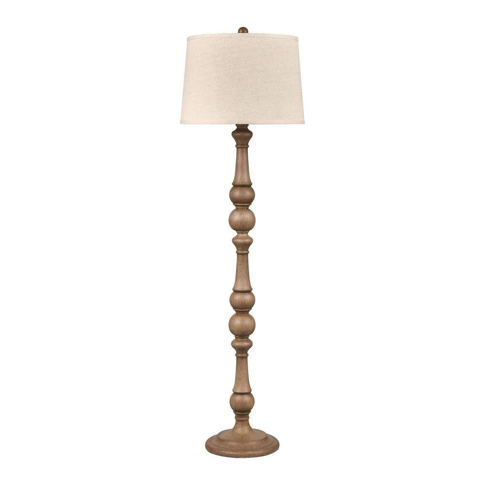 Aspermont 63 in. Washed Oak Floor Lamp by Titan Lighting 4 Aspermont 63 in. Washed Oak Floor Lamp by Titan Lighting - Image 2