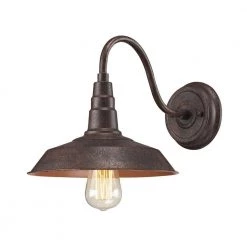 Urban Lodge 1-Light Weathered Bronze Sconce by Titan Lighting