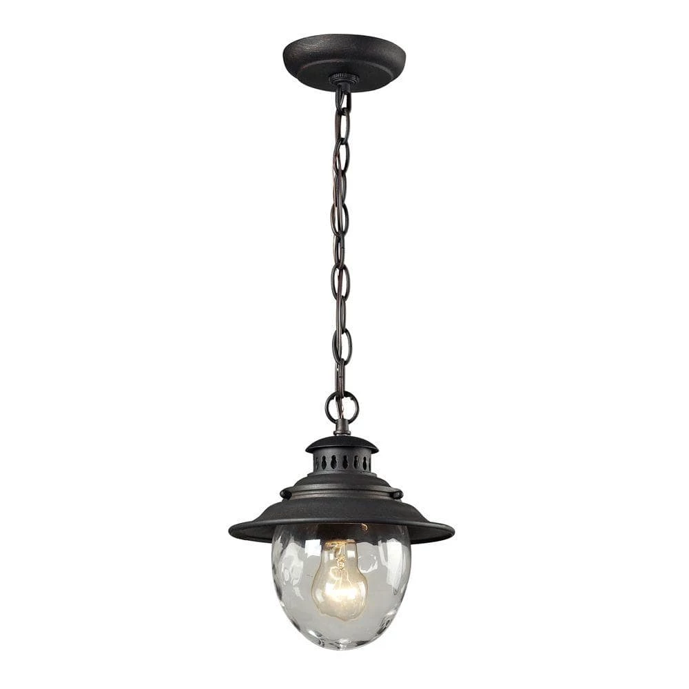 Searsport 1-Light Weathered Charcoal Outdoor Pendant by Titan Lighting 3 Searsport 1-Light Weathered Charcoal Outdoor Pendant by Titan Lighting