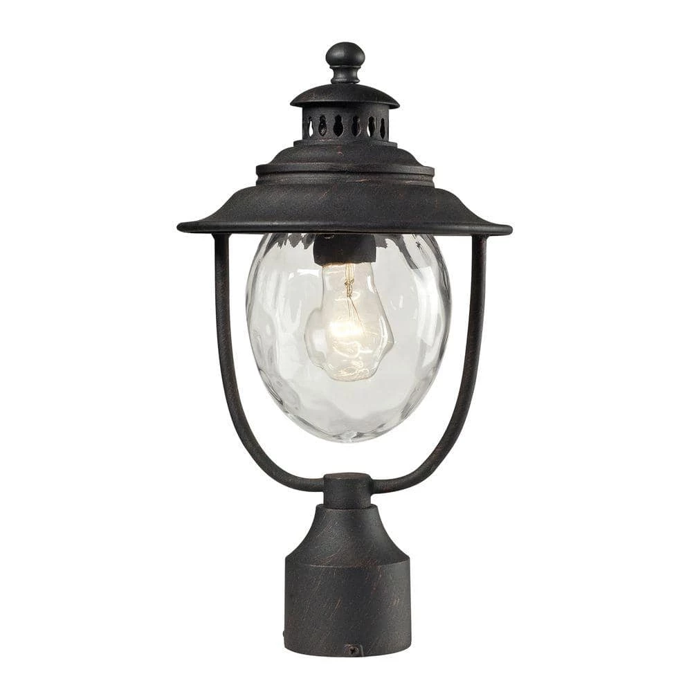 Searsport 1-Light Outdoor Weathered Charcoal Post Light by Titan Lighting 3 Searsport 1-Light Outdoor Weathered Charcoal Post Light by Titan Lighting