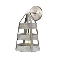 Brigantine 1-Light Weathered Driftwood Wall Sconce by Titan Lighting -Titan Lighting sale2022 weathered driftwood titan lighting wall sconces tnws 039210617 4f 1000