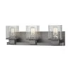 Hotelier 3-Light Weathered Zinc with Clear Glass Bath Light by Titan Lighting -Titan Lighting sale2022 weathered zinc titan lighting vanity lighting tn 473609 64 1000