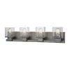 Hotelier 4-Light Weathered Zinc with Clear Glass Bath Light by Titan Lighting -Titan Lighting sale2022 weathered zinc titan lighting vanity lighting tn 473610 64 1000