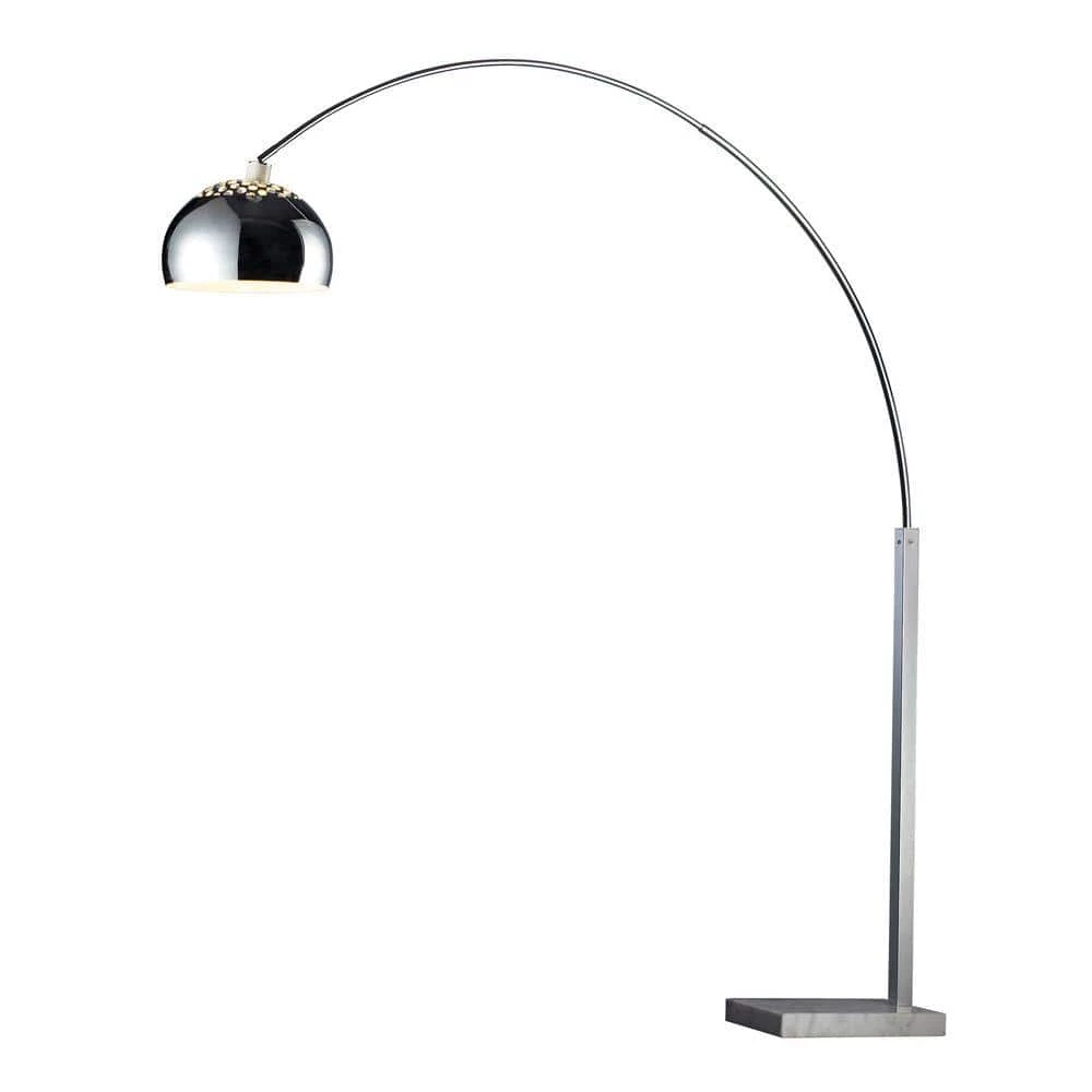 Penbrook Arc 70 in. Chrome Floor Lamp with White Marble Base by Titan Lighting 3 Penbrook Arc 70 in. Chrome Floor Lamp with White Marble Base by Titan Lighting