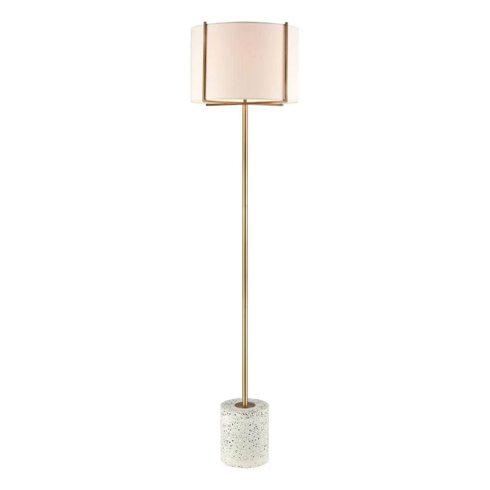 Trussed 63 in. White Terazzo Floor Lamp by Titan Lighting 3 Trussed 63 in. White Terazzo Floor Lamp by Titan Lighting
