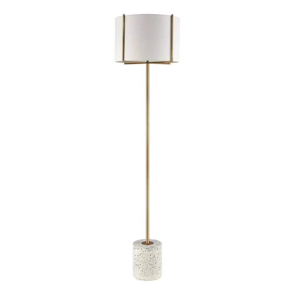 Trussed 63 in. White Terazzo Floor Lamp by Titan Lighting 4 Trussed 63 in. White Terazzo Floor Lamp by Titan Lighting - Image 2