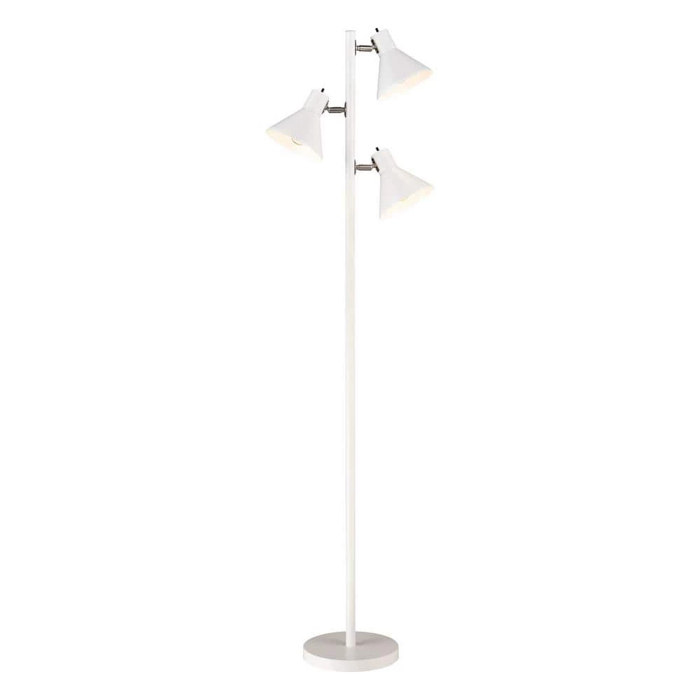 Loman 65 in. White Floor Lamp by Titan Lighting 3 Loman 65 in. White Floor Lamp by Titan Lighting