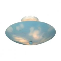 Kidshine 3-Light White Novelty Ceiling Semi-Flush Mount Light by Titan Lighting