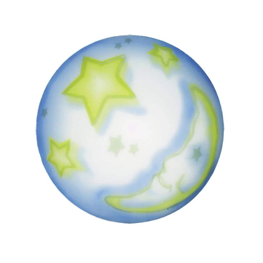 Kidshine 3-Light White with Moonshine Glass Semi-Flushmount by Titan Lighting 4 Kidshine 3-Light White with Moonshine Glass Semi-Flushmount by Titan Lighting - Image 2