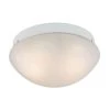 2-Light White Mushroom Flushmount by Titan Lighting