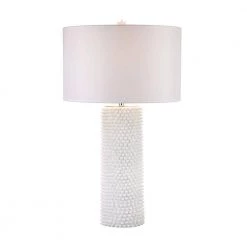 Punk 30 in. White Table Lamp by Titan Lighting