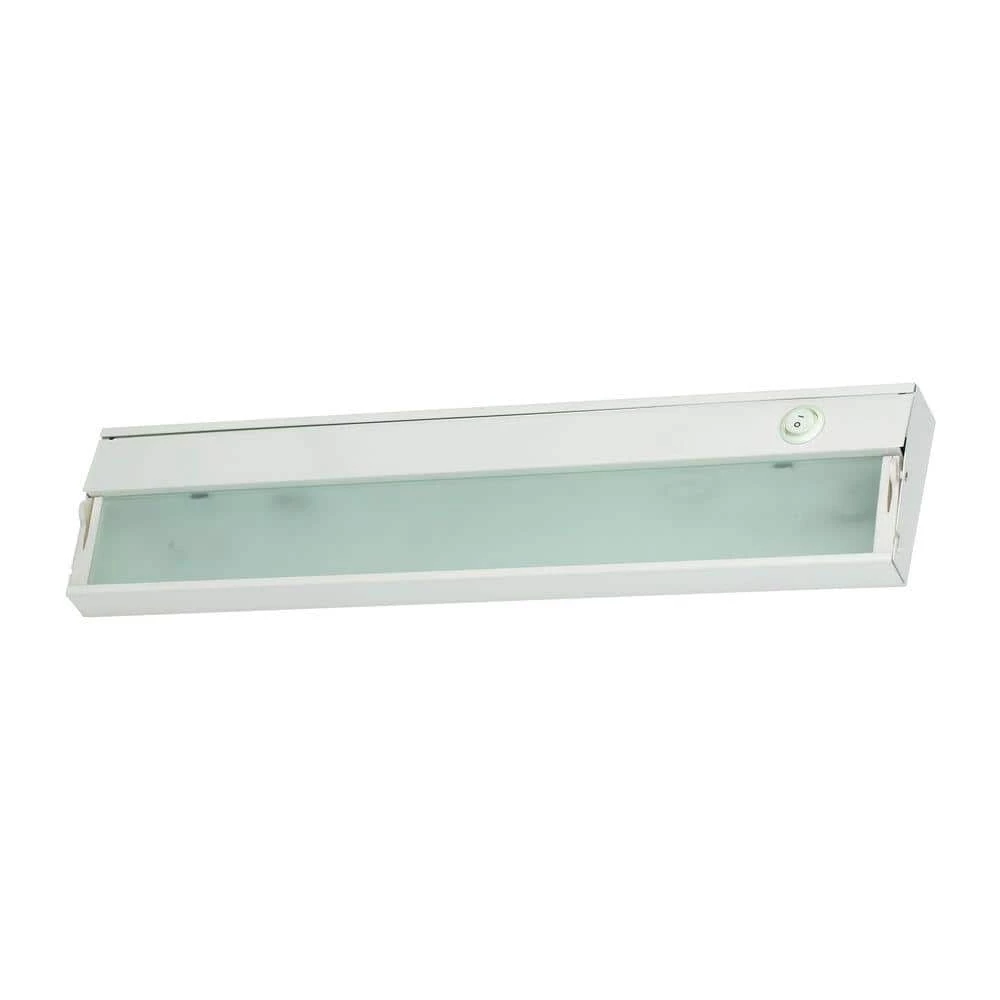 2-Lamp LED White Cabinet Light with Diffused Glass by Titan Lighting 3 2-Lamp LED White Cabinet Light with Diffused Glass by Titan Lighting